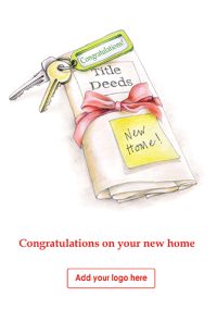 Personalised new home cards