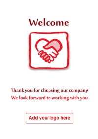 Personalised welcome cards